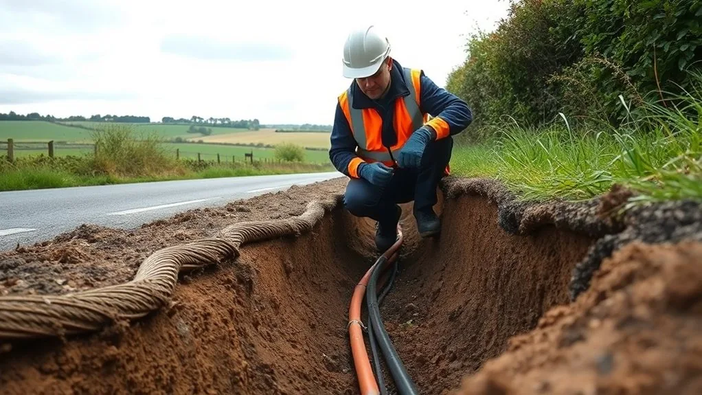 Underground Cable Installation in Bexleyheath | Buried Power & Data Lines